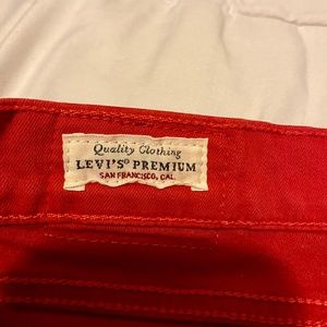 Levi red jeans women